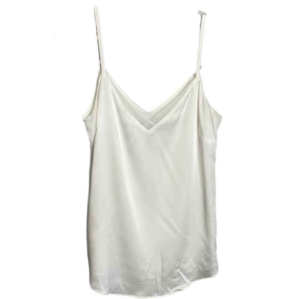 White House Black Market Women's Sz XS Cami Tank Top Cream White Strappy